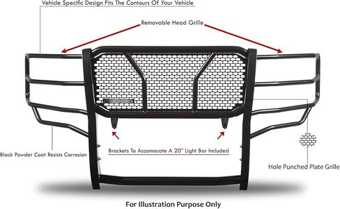 Black Horse RUGGED Heavy Duty Grille Guard Modular Black Compatible with 2021-2024 Ford F-150-RU-FOF116-B in Saudi Arabia