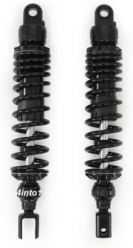 Adjustable Black Performance CNC Shocks - Eye/Clevis - 350mm-360mm - Compatible with Honda CB650SC 82 CB750 79-82 CB900F 81-82 CBX CB1100F 83 GL1000 75-79 in Saudi Arabia