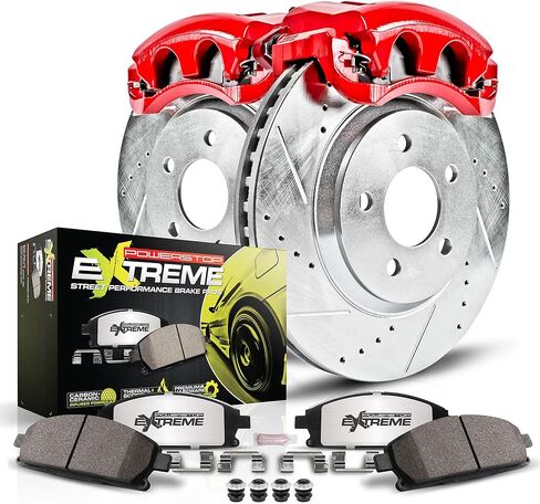 Power Stop KC1563-26 Rear Z26 Street Warrior Brake Kit Cadillac Chevrolet For Cadillac XLR 2004-2009, Chevrolet Corvette 1997-2013 [Model Specific] in Saudi Arabia