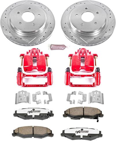 Power Stop KC1563-26 Rear Z26 Street Warrior Brake Kit Cadillac Chevrolet For Cadillac XLR 2004-2009, Chevrolet Corvette 1997-2013 [Model Specific] in Saudi Arabia