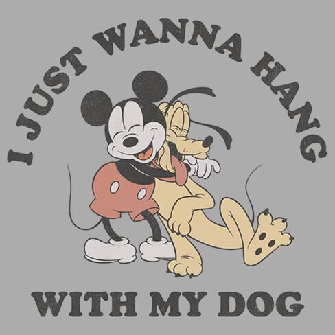 Disney Characters Mickey Dog Fill Lover Boy's Heather Crew Tee in Saudi Arabia