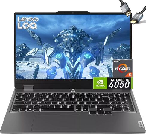 Lenovo-LOQ Gaming-Laptop RTX 4060 - AMD Ryzen 7 7435HS Beat i7-12650H - شاشة 15.6 FHD IPS G-SYNC - Windows 11 - لوحة مفاتيح بإضاءة خلفية - Computadora Gamer 2024 (64 جيجابايت DDR5 RAM | 2 تيرابايت PCIe SSD) in Saudi Arabia
