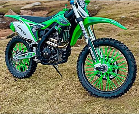 72 Pcs Motorcycle Spoke Skins Covers for 8"-21" wheel rims for Kawasaki KX KL-XF KLR KL Honda CRF XL XLR XR K.T.M Y.amaha XT250-600 WRF XC R-Z400S SM RM2 F750GS(Black) in Kuwait