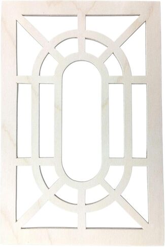 Replacement Part for Grandfather Clock Side Panel Grate or Wood Fret 6 1/8" w X 9 5/16" h Pair DIY Clock Assembly Kit – Build Repair with Durable Parts and Precision Tools in Saudi Arabia