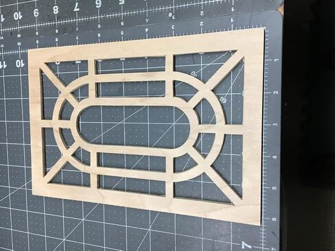 Replacement Part for Grandfather Clock Side Panel Grate or Wood Fret 6 1/8" w X 9 5/16" h Pair DIY Clock Assembly Kit – Build Repair with Durable Parts and Precision Tools in Saudi Arabia