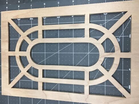 Replacement Part for Grandfather Clock Side Panel Grate or Wood Fret 6 1/8" w X 9 5/16" h Pair DIY Clock Assembly Kit – Build Repair with Durable Parts and Precision Tools in Saudi Arabia