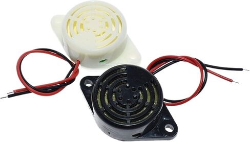 SFM-27 3-24 فولت 12 فولت 95DB طنان نشط عالي ديسيبل صفارة إلكترونية إنذار متقطع/مستمر DIY صفارة (أسود) in Saudi Arabia