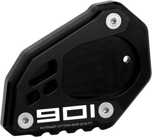Motorcycle Side Stand Base Plate For Norden 901 2021-2024 Aluminum Kickstand Support Pad Outdoor Use Sturdy Design Anti-Slip norden 901 Accessories (Black) in Kuwait