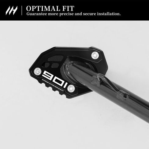 Motorcycle Side Stand Base Plate For Norden 901 2021-2024 Aluminum Kickstand Support Pad Outdoor Use Sturdy Design Anti-Slip norden 901 Accessories (Black) in Kuwait