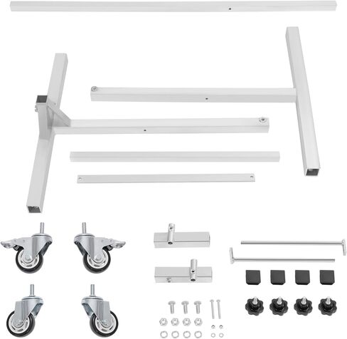 KUAFU Auto Body Paint Stand, Heavy Duty Paint Racks Panel Holder for Automotive Doors, Bumpers, Fenders, Hoods Works, Dolly Stand Repair Car - w/4 Swiveling Wheels(2 with Locking Brakes) in Saudi Arabia