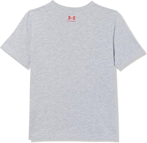 قميص للأولاد بأكمام قصيرة من Under Armour، رقبة مستديرة، خفيف الوزن وجيد التهوية، للاستخدام الخارجي in Saudi Arabia