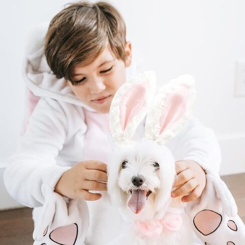 2pack Bunny Ears for Kids Adult Baby, Easter Gifts Decorations Pink White Plush Rabbit Headband,Birthday Cosplay Party School Supplies in Saudi Arabia