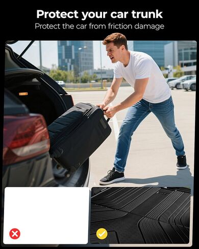 3W Cargo Liner Fit Mazda CX-50 2023 2024 2025 (Not for Hybrid), Trunk Mat TPE All Weather Liners CX 50 Accessories All Season Guard Odorless Anti-Slip Black in Saudi Arabia