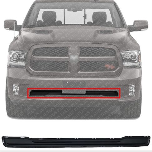 Front Bumper Grille Closeout Panel Plastic Direct Replacement Compatible With Ram 1500 2013-2018 CH1036159 68207015AA in Saudi Arabia