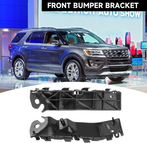 1 Pair Left and Right Side Front Bumper Bracket Bumper Mount Support Bracket-Compatible for Ford Explorer 2011-2015 for Ford Police Interceptor Utility 2013-2015-Replace Part BB5Z17E814A, BB5Z17E814B in Saudi Arabia