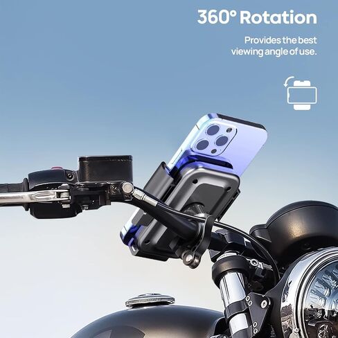 Bike Phone Mount Holder for Electric Scooter, Motorcycle & Ebike – Universal Handlebar Cell Phone Holder, Anti-Shake Design, Easy Install, Compatible with iPhone & Android in Saudi Arabia