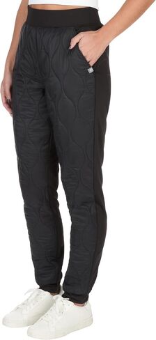 The American Outdoorsman Women's Quilted Jogger Sweatpants - Soft Lightweight Casual Pants in Saudi Arabia