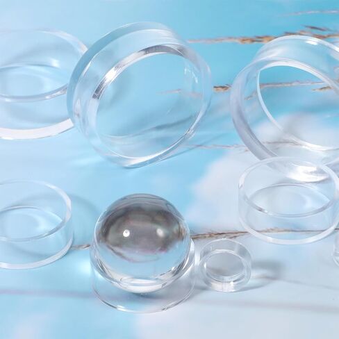 Plastic Sphere Stands 18 Pcs Round Baseball Stands Clear Acrylic Single Egg Display Rings Small Medium Large Easel Stand Holder for Deco Eggs Crystal Balls Golf Softball Tennis Spheres Marbles in Kuwait