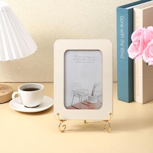 12 Pack 3 Size Improved Anti-Slip Plate Stands for Display, Gold Iron Display Stand, Easel Plate Display Photo Holder Stand, Iron Wire Easel Frame Stand for Displaying Pictures, Plates and Arts (4, 6, 8 Inch) in Saudi Arabia
