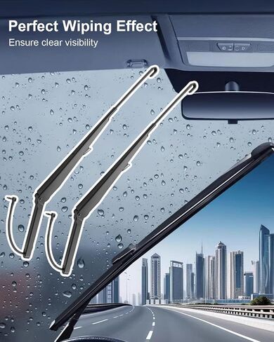 Windshield Wiper Arm Front Driver & Passenger Side Replace 42547 15139553 15829648 88958115 42694 15829647 Fit for Cadillac Chevrolet Silverado GMC Sierra 2002-2007, 2Pcs in Saudi Arabia