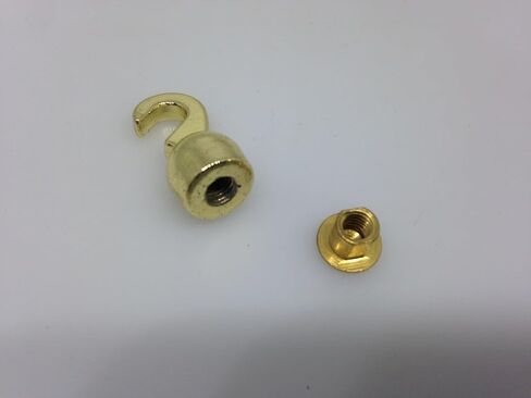 Replacement Part for Older Style Grandfather Clock Weight Shell Hook and Nut 4 mm Thread DIY Clock Assembly Kit – Build Repair with Durable Parts and Precision Tools in Saudi Arabia