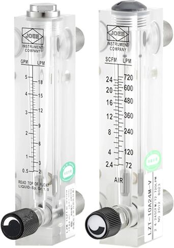LZT-15 LZM-15Z Panel Install Acrylic Plastic Float Flowmeter For Water Liquid With 316 Stainless Steel Adapter Connection(Fix 1-11 LPM) in Saudi Arabia