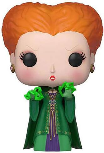 Funko Pop Disney: Hocus Pocus - Winifred Sanderson with Magic، Std - شخصية فينيل قابلة للتجميع - فكرة هدية - بضائع رسمية - ألعاب للأطفال والكبار - عشاق الكوميديا ​​- نموذج لهواة الجمع in Saudi Arabia