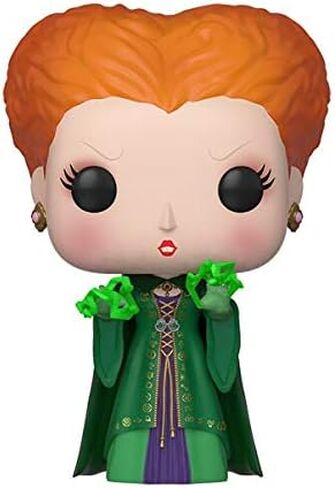 Funko Pop Disney: Hocus Pocus - Winifred Sanderson with Magic، Std - شخصية فينيل قابلة للتجميع - فكرة هدية - بضائع رسمية - ألعاب للأطفال والكبار - عشاق الكوميديا ​​- نموذج لهواة الجمع in Saudi Arabia
