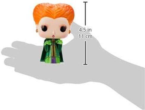 Funko Pop Disney: Hocus Pocus - Winifred Sanderson with Magic، Std - شخصية فينيل قابلة للتجميع - فكرة هدية - بضائع رسمية - ألعاب للأطفال والكبار - عشاق الكوميديا ​​- نموذج لهواة الجمع in Saudi Arabia