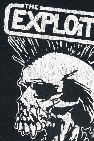 XLG The Exploited Vintage Skull Back Patch Hardcore Rock Jacket Sew On Applique in Saudi Arabia
