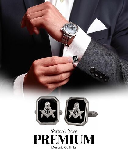 Freemason Masonic Cufflinks for Men – Tuxedo Suit Masonic Accessories, Freemason Gifts for Men in Saudi Arabia