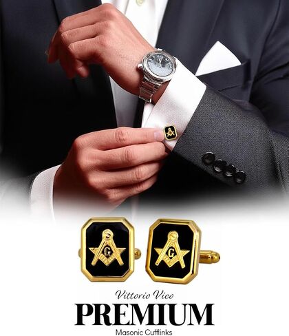 Freemason Masonic Cufflinks for Men – Tuxedo Suit Masonic Accessories, Freemason Gifts for Men in Saudi Arabia