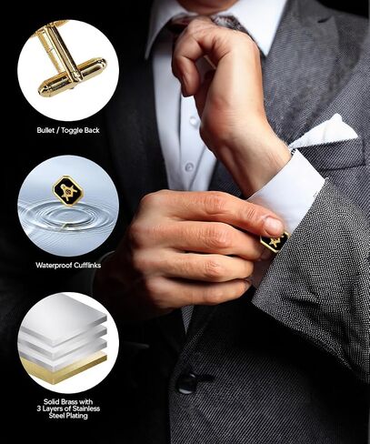 Freemason Masonic Cufflinks for Men – Tuxedo Suit Masonic Accessories, Freemason Gifts for Men in Saudi Arabia