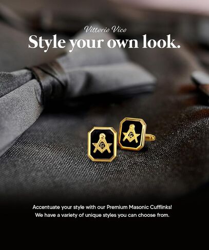 Freemason Masonic Cufflinks for Men – Tuxedo Suit Masonic Accessories, Freemason Gifts for Men in Saudi Arabia