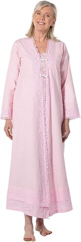 The 1 for U Women's Cotton Robe - House Coat Women, Rosalind 100% Cotton Robe in Saudi Arabia