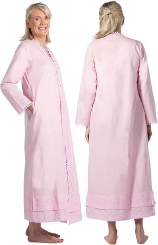 The 1 for U Women's Cotton Robe - House Coat Women, Rosalind 100% Cotton Robe in Saudi Arabia