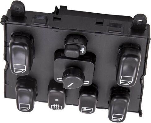مفتاح كهربائي رئيسي لنافذة الطاقة متوافق مع مرسيدس بنز ML320 W163 ML400 ML430 ML500 1998-2003 OEM:1638206610 A1638206610 in Saudi Arabia