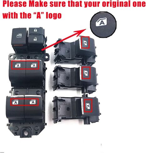 Compatible for Toyota RAAV4 2019 2020 Electric Window Lifter Switch Control Button with LED Backlight Left Driving Window Master Controller in Saudi Arabia