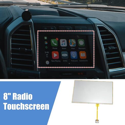 X AUTOHAUX 8" Sync 2 Radio Information Touch Screen Display for Ford F150 F250 F350 Edge Focus Escape Fusion Explorer for Lincoln MKX MKS MKZ MKC Radio Touchscreen DC3T-18B955-FA in Saudi Arabia