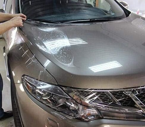 x xotic tech Car Bumper Front Hood Headlight Clear Paint Scratch Guard Film Vinyl Wrap Sheet Protection (12" x 48") in Saudi Arabia