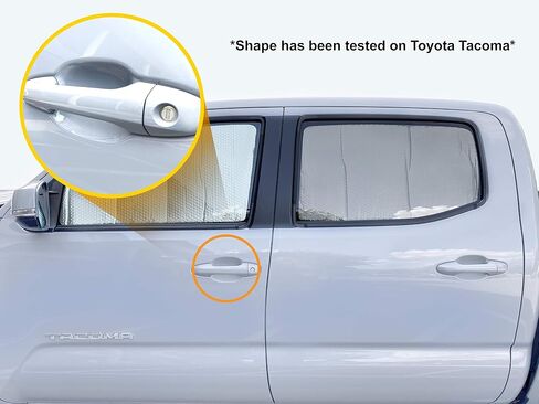 YelloPro Custom Fit Door Handle Cup 3M Scotchgard Anti Scratch Clear Bra Paint Protector Film Cover Self Healing Guard for 2016 2017 2018 2019 2020 2021 2022 2023 Toyota Tacoma Pickup Truck in Saudi Arabia