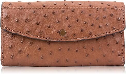 Genuine Ostrich Leather Clutch Wallet Handmade in Saudi Arabia