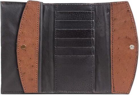 Genuine Ostrich Leather Clutch Wallet Handmade in Saudi Arabia