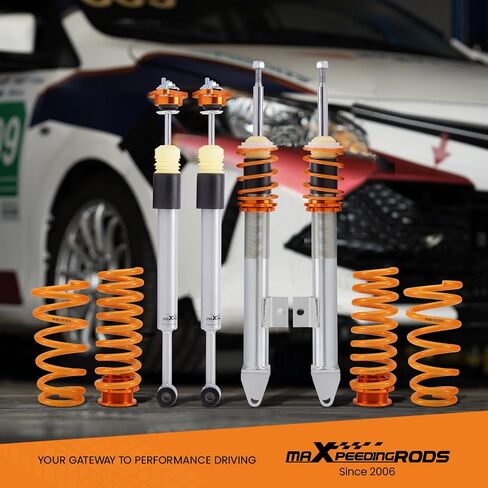 maxpeedingrods Coilovers لكرايسلر 300C 2005-2010، لدودج ماغنوم 2005-2010، طقم تعليق كويلوفيرز قابل للتعديل للارتفاع، ممتص الصدمات، طقم خفض، ذهبي in Saudi Arabia