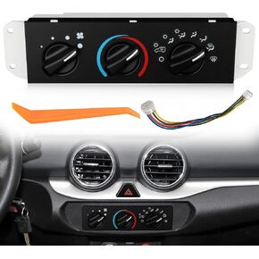 55037473AB، BL101، HS-373 لوحة التحكم في سخان التيار المتردد وحدة التحكم في المناخ مع مفتاح محرك منفاخ لسيارة جيب رانجلر TJ 1999 2000 2001 2002 2003 2004 لوحة التحكم in Kuwait