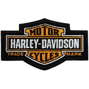 Harley-Davidson 4.5 in. Embroidered Trademark Bar & Shield Emblem Sew-On Patch in Saudi Arabia