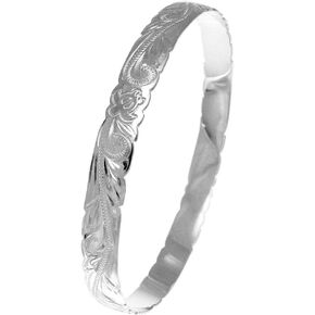 مجوهرات آرثر 925 فضة استرليني هاواي التمرير السلاحف البحرية هونو 8 مللي متر قطع حافة الإسورة حجم 7-9 in Kuwait