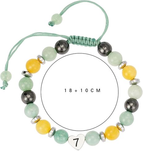 SIXFOX Boho Charm Link Bracelet Healing Stone Bracelet for Women Pearl Tiger Eye Stone Chain Bracelet in Saudi Arabia