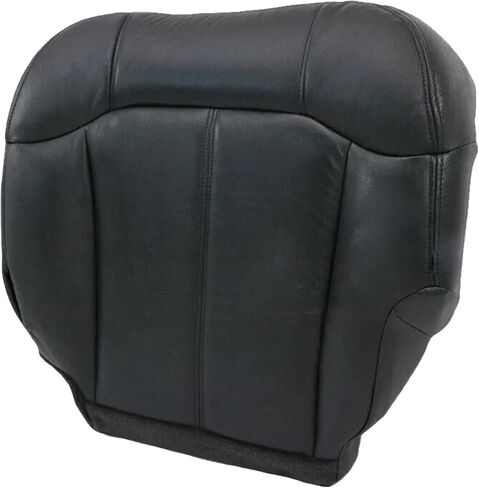 SecosAutoparts Passenger Side Bottom Leather Replacement Seat Cover Dark Gray Compatible with Chevy Silverado Tahoe Avalanche Suburban Compatible with GMC Sierra Yukon 1999 2000 2001 2002 in Saudi Arabia
