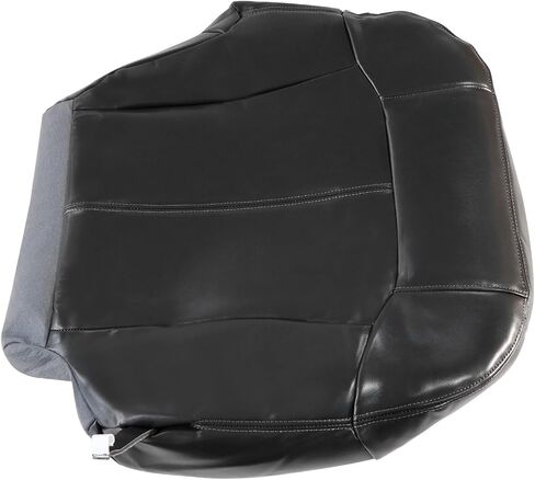 SecosAutoparts Passenger Side Bottom Leather Replacement Seat Cover Dark Gray Compatible with Chevy Silverado Tahoe Avalanche Suburban Compatible with GMC Sierra Yukon 1999 2000 2001 2002 in Saudi Arabia